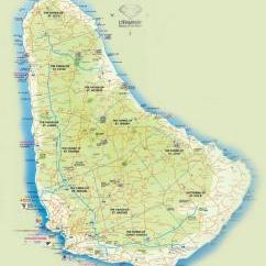 Map of Barbados